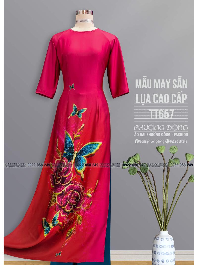 Áo Dài Truyền Thống Lụa Cao Cấp TT657